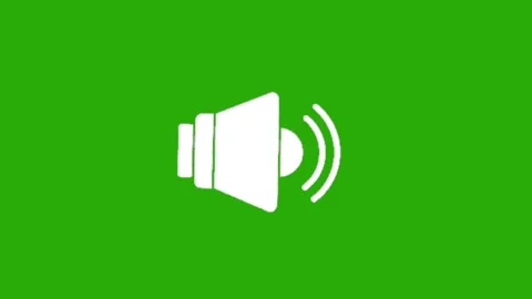 Volume icon animation on green screen Vídeo Stock 330762797