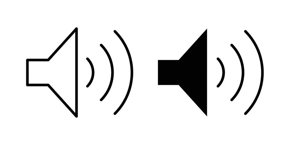 Volume icon graphic element. web icon set Illustrazione stock