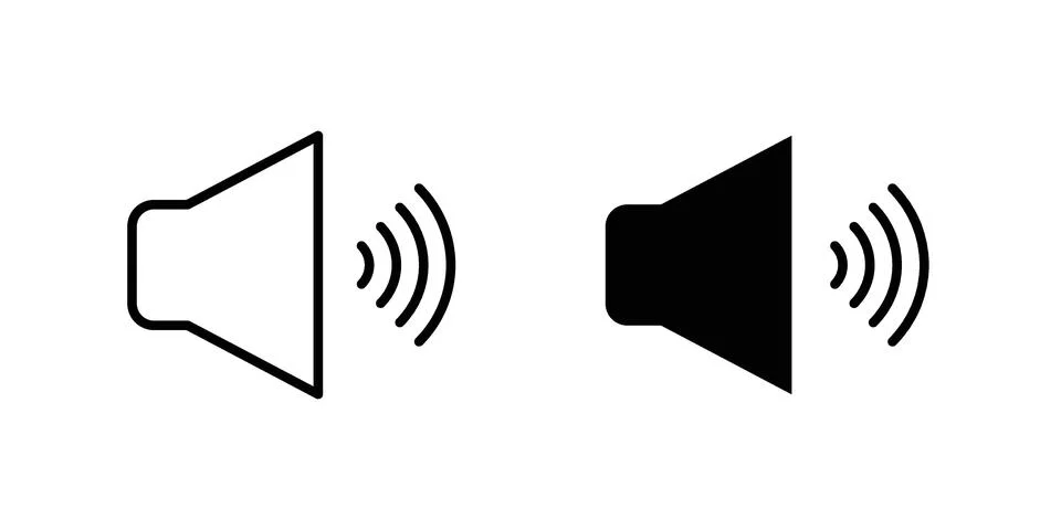 Volume icon Illustration set. Vector Eps10 for apps 스톡 일러스트