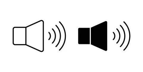 Volume icon symbol. Flat Vector illustration Stock Illustration