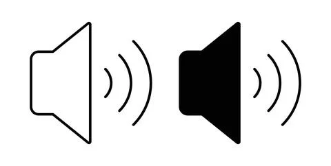 Volume icon vector art Illustrations Illustrazione stock