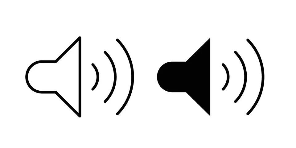 Volume icon vector design illustrations 스톡 일러스트