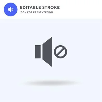 Volume icon vector, filled flat sign, solid pictogram isolated on white, logo Illustrazione stock