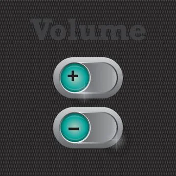 Volume Increase And Decrease Button Stock Illustration