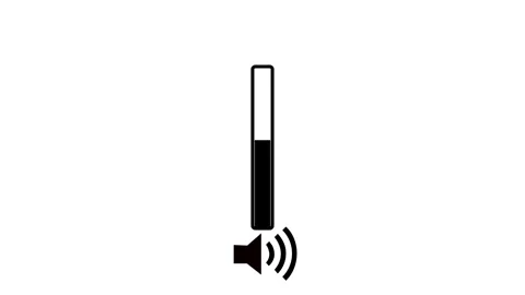 Volume increase and decrease motion graphic. Video stock 331898880