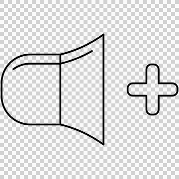 Volume increase control Stock Illustration