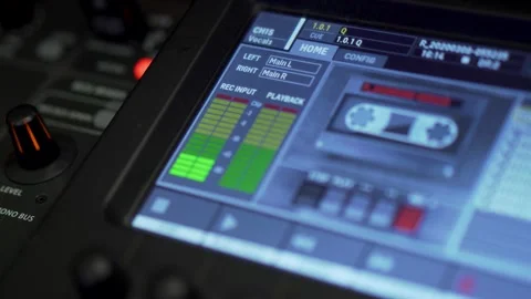 Volume indicator on DJ remote Stock Footage 130243351