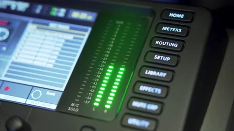 Volume indicator on DJ remote Stock Footage 130243410