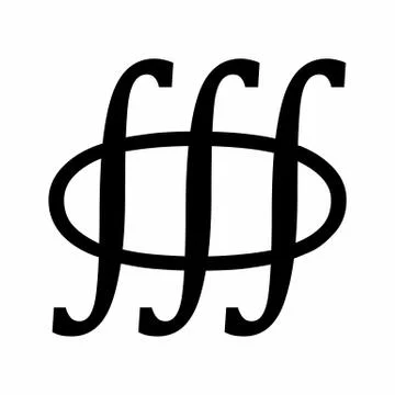 Volume integral sign Stock Illustration