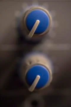Volume Knob on a BGM Cloud system Stock Photos