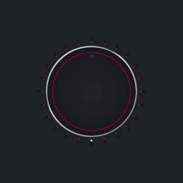 Volume knob button. Vector illustration Stock Illustration