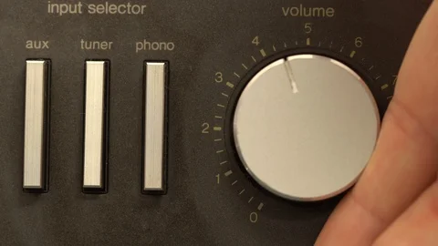 Volume knob Stock Footage 97855630