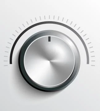 Volume knob Stock Illustration