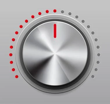 Volume knob Stock Illustration