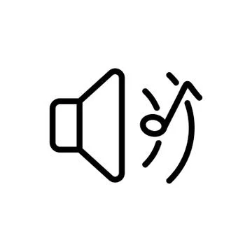 The volume level of the vector icon. Isolated contour symbol illustration Stock Illustration