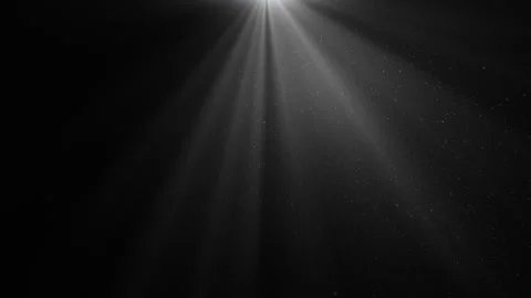 Volume Light from Swinging Lamp Flicking in the Dark Seamless. White Lamp Rays Stock Footage 313756437