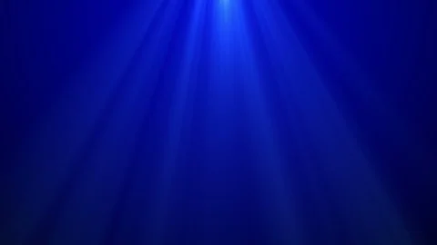 Volume lights ray on blue background looped for copyspace Stock Footage 95571687