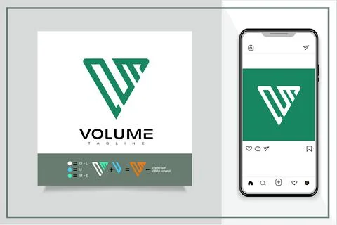 Volume logo Stock Illustration