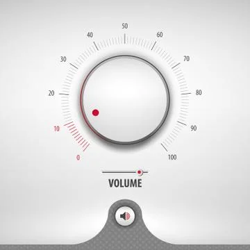 Volume for media player Stock Illustration