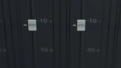Volume meters jumping up and down indicating the loudness of audio Stock Footage 264160701