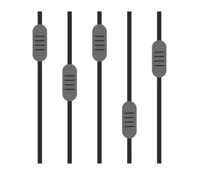 Volume mixer icon on white background Stock Illustration