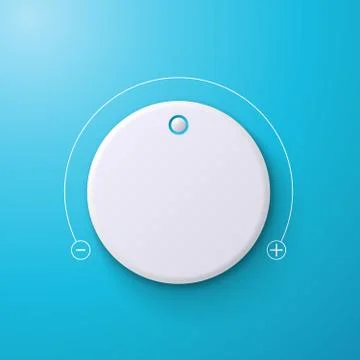 Volume music control. Illustrazione stock