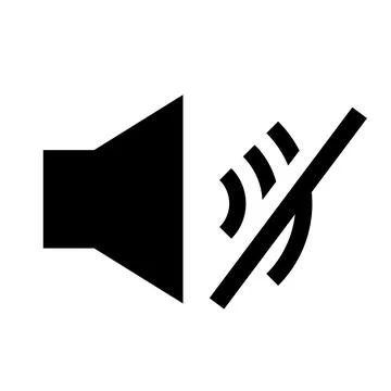 Volume mute icon. Simple vectors. Stock Illustration