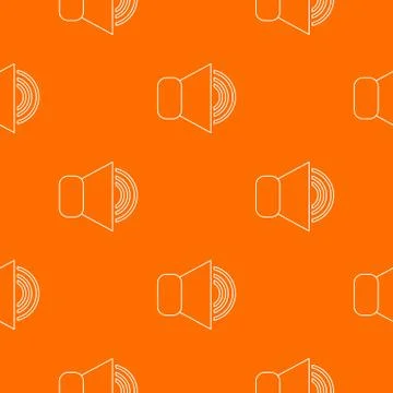 Volume up pattern vector orange 库存插图