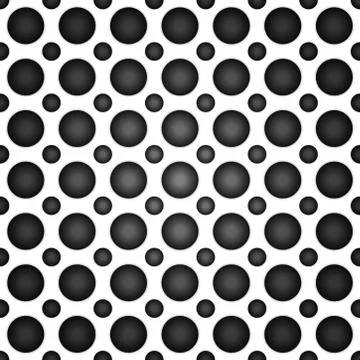 Volume realistic texture, gray 3d Circle Dot geometric pattern Stock Illustration