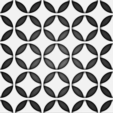 Volume realistic texture, gray 3d Circle geometric pattern Stock Illustration