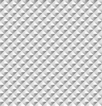 Volume realistic texture, gray 3d Diamond squares geometric pattern Illustrazione stock