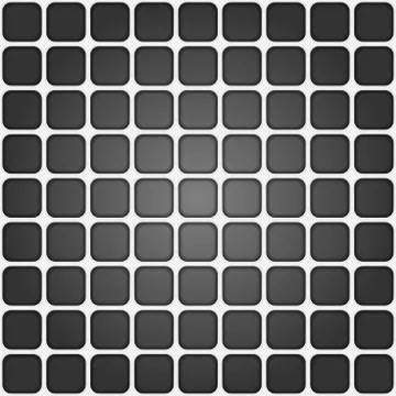 Volume realistic texture, gray 3d squares Grid geometric pattern Illustrazione stock
