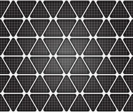 Volume realistic texture, gray 3d Triangle geometric pattern Illustrazione stock