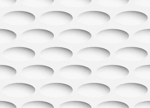 Volume realistic texture, gray 3d ellipse shape geometric pattern Illustrazione stock