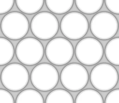 Volume realistic texture, gray 3d Circle shape geometric pattern Illustrazione stock