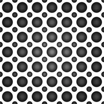 Volume realistic texture, gray 3d Circle Dot geometric pattern Stock Illustration