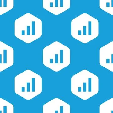 Volume scale hexagon pattern Illustrazione stock