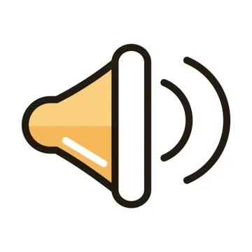Volume sound internet web technology interface line and fill style icon 스톡 일러스트