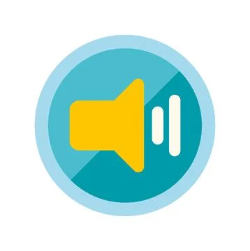 Volume sound speaker audio control button icon Stock Illustration