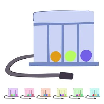 Volume spirometer vector cartoon graphic Stock Illustration