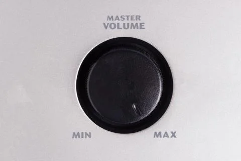 Volume switcher turn on maximum Foto stock