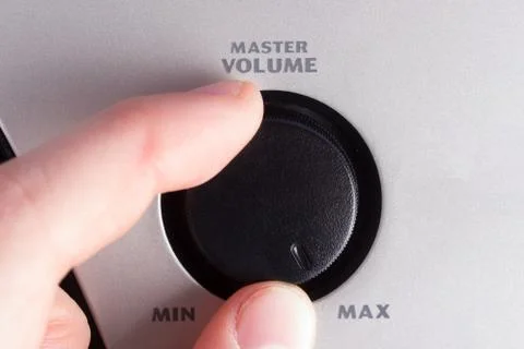 Volume switcher turn on maximum Stock Photos