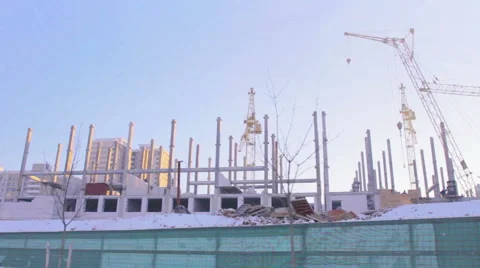 Volume travel on the building site Stock Footage 59604169