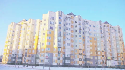 Volume travel on the new building Stock Footage 59604336