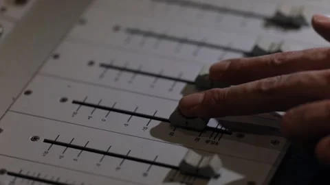 The volume is turned up on the close-up mixer. Stock Footage 246682872