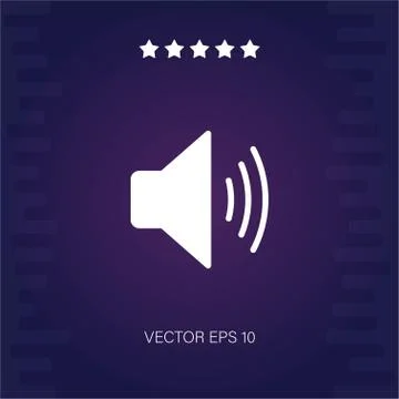 Volume vector icon Stock Illustration
