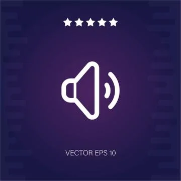 Volume vector icon Stock Illustration