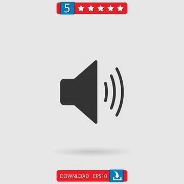 Volume vector icon Stock Illustration