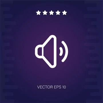 Volume vector icon Illustrazione stock