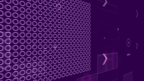 A volumetric 3d illustration of shimmering rectangular white grids with round Stock Illustration